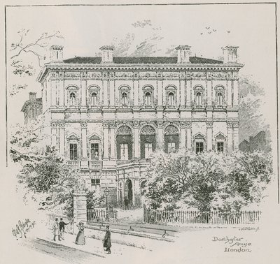 Dorchester House, Park Lane, London, boligen til Shahzada Nasrullah Khan av English School