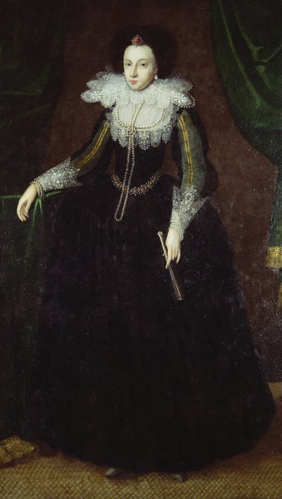 Dorothy Huddleston (nee Dormer), ca. 1610-15 av English School