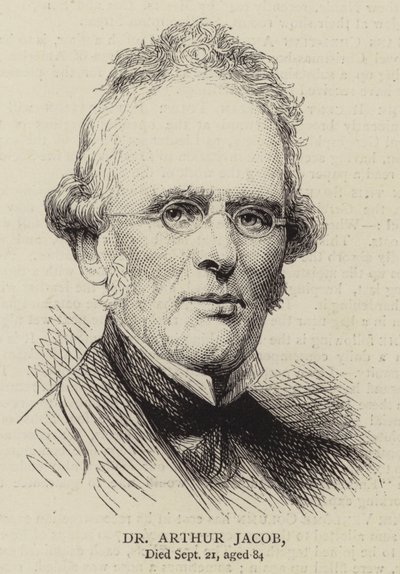 Dr. Arthur Jacob (gravering) av English School