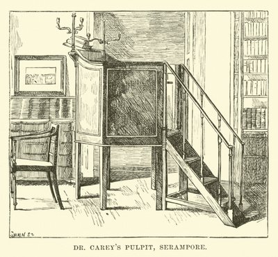 Dr Careys Prekestol, Serampore av English School