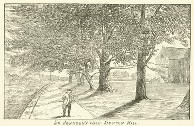 Dr. Johnsons gangvei, Denton Hall (gravering) av English School