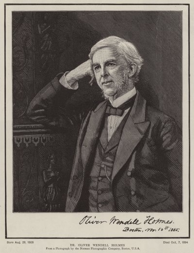 Dr Oliver Wendell Holmes (gravering) av English School