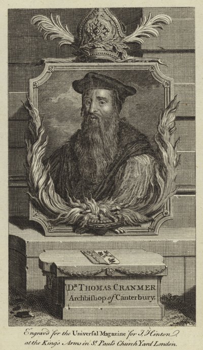 Dr Thomas Cranmer, erkebiskop av Canterbury av English School