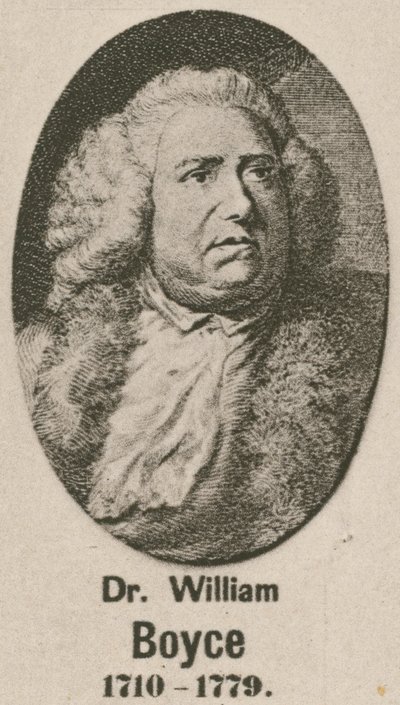Dr William Boyce (gravyr) av English School