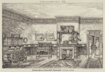 Tegnestuen, Summerfield, Roehampton (gravering) av English School