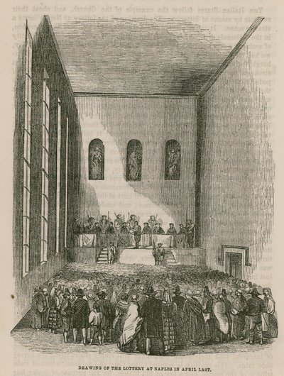 Trekning av lotteriet i Napoli april i fjor av English School
