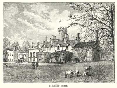 Dreghorn Castle (gravering) av English School
