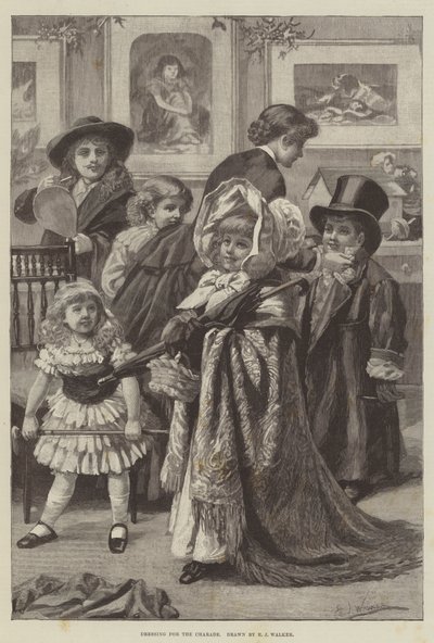 Dressing for Charade (gravering) av English School