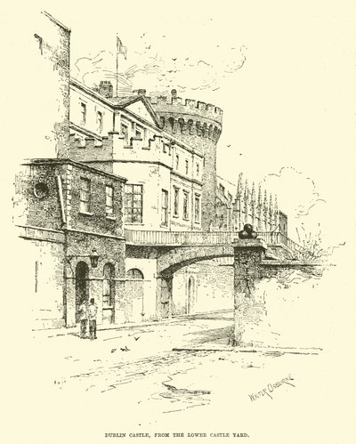 Dublin Castle, fra Lower Castle Yard av English School