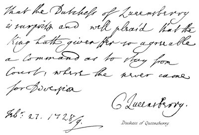 Herzogin von Queensberry von English School