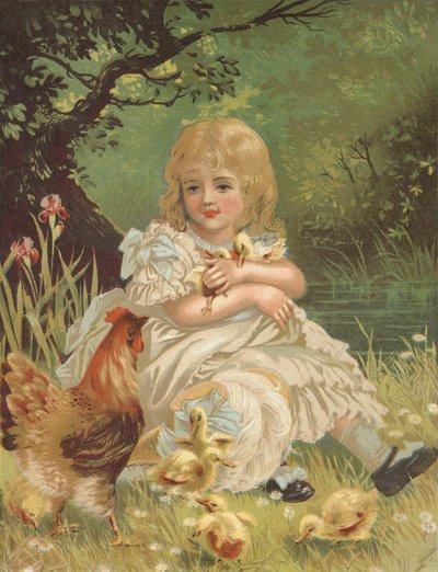 Andunger (chromolitho) av English School