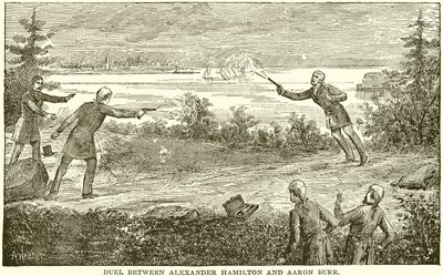 Duell mellom Alexander Hamilton og Aaron Burr av English School