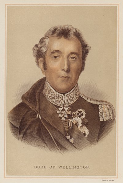 Duke of Wellington (farge litho) av English School