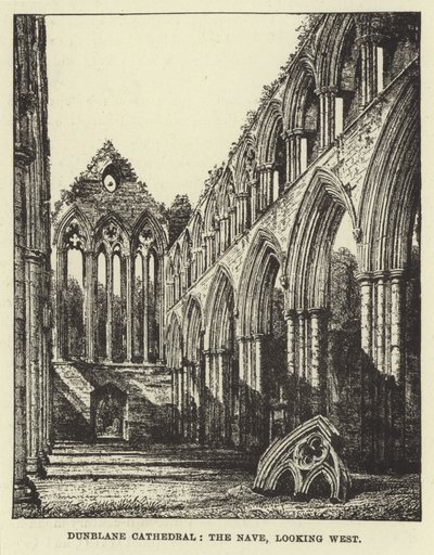 Dunblane Cathedral, Nave, med utsikt mot vest av English School