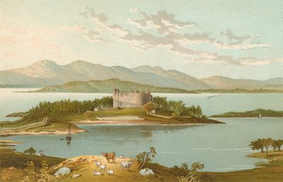 Dunstaffnage Castle og Loch Etive av English School