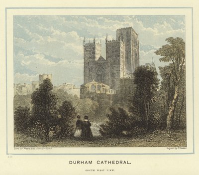 Durham Cathedral, sørvest utsikt av English School