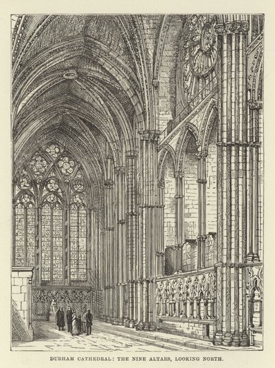 Durham Cathedral, de ni altrene, ser nordover av English School