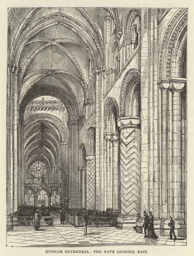 Durham Cathedral, skipet ser østover av English School