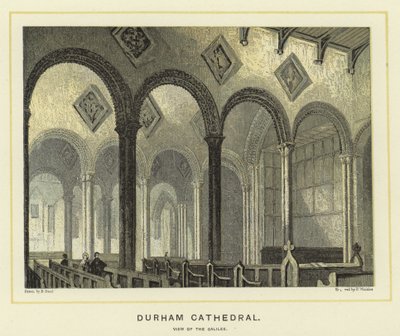 Durham Cathedral, utsikt over Galilea av English School