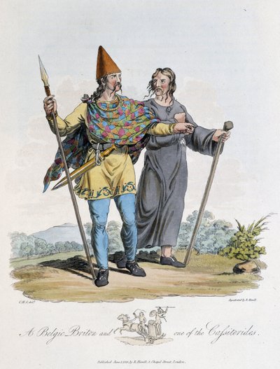 Nederlender og kriger - i "" keltere og gotere, skikker til innbyggerne på de britiske øyer på begynnelsen av 600-tallet og de gotiske nasjonene på vestkysten av Østersjøen", av S.R. Meyrick og Ch. Smith av English School
