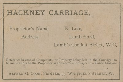 E Line Hackney vogn av English School