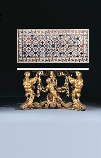Tidlig George II sidebord, designet av Richard Boyle og William Kent av English School