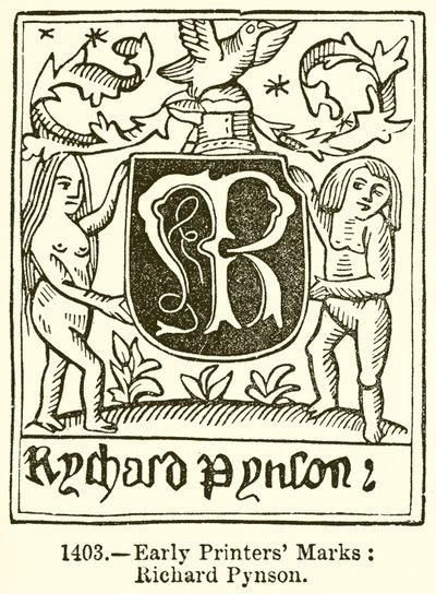 Tidlige skriveremerker: Richard Pynson av English School