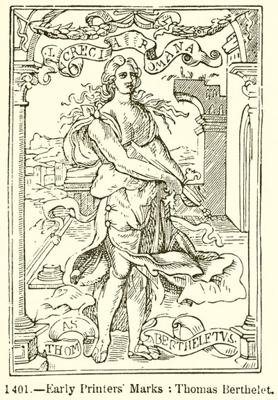Tidlige trykkermerker: Thomas Berthelet av English School