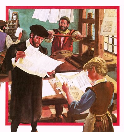 Tidlig trykkpresse av English School