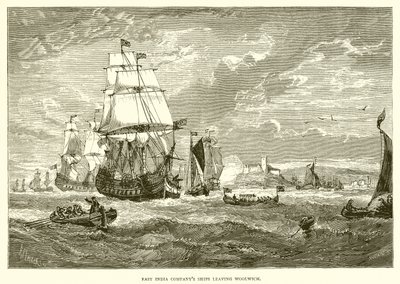 East India Company-skip forlater Woolwich (1623) av English School