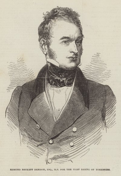 Edmund Beckett Denison, Esquire, MP, for West Riding of Yorkshire av English School