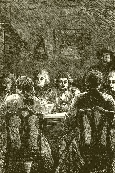 Edmund Burke på Literary Club av English School
