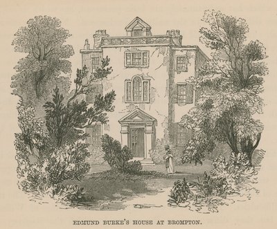 Edmund Burkes House i Brompton, London av English School