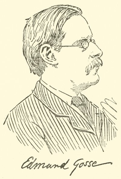 Edmund Gosse (gravering) av English School