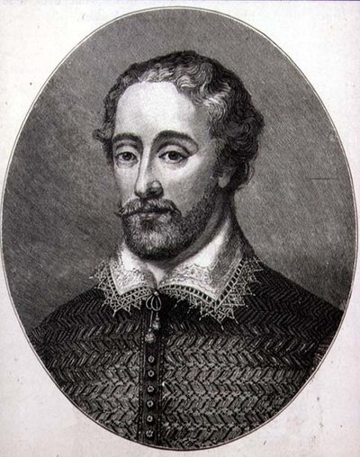 Edmund Spenser (ca. 1552-99) (gravering) av English School