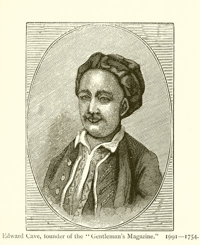 Edward Cave, grunnlegger av Gentlemans Magazine av English School