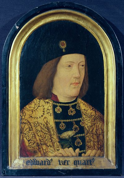 Edward IV, ca. 1510-1540 (olje på panel) (se også 711008) av English School