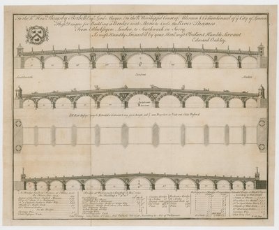 Edward Oakleys designer for Blackfriars Bridge av English School