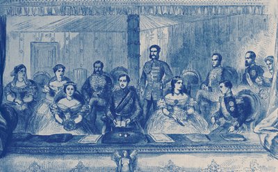 Edward VII og dronning Alexandra av England i operaen i London av English School