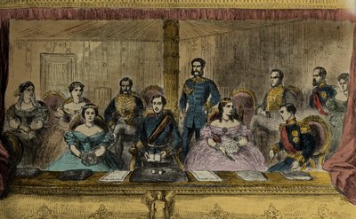 Edward VII og dronning Alexandra av England i operaen i London av English School