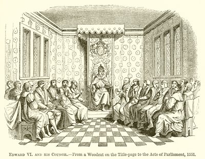 Edward VI og hans råd av English School