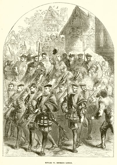 Edward VI. entering London av English School