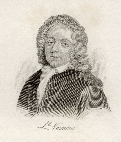 Edward Vernon, fra 'Crabb's Historical Dictionary', utgitt 1825 av English School