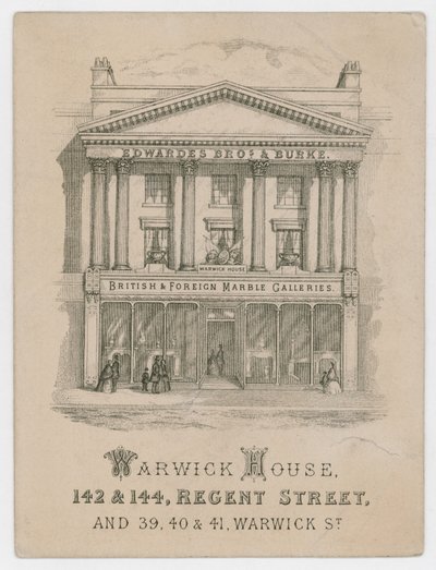 Edwardes Brothers & Burke, handelskort av English School