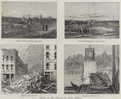 Effekter av tornadoen i Nord-Amerika (gravering) av English School