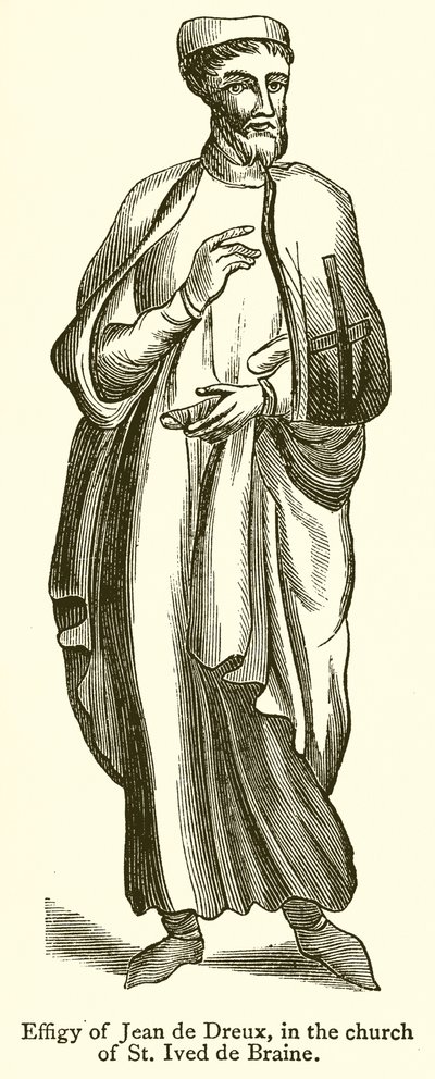 Bilde av Jean de Dreux, i kirken St. Ives de Braine av English School