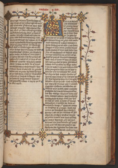 Egerton 617, Wycliffite Bible, før 1397 (vellum) av English School