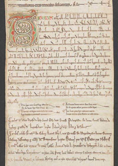 Egerton MS 2849, Membran III, ca. 1225–30 (vellum) av English School