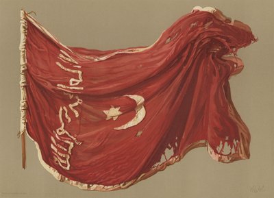 Egyptisk standard for Sinkat (chromolitho) av English School
