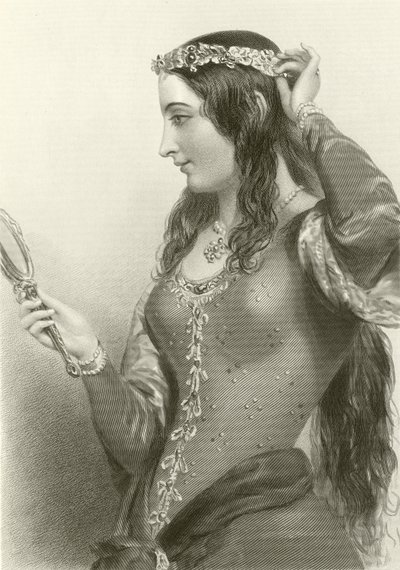 Eleanor av Provence, dronning av kong Henry III av English School